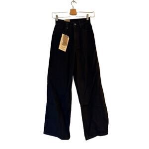 NEW Thrills Holy Jeans Women's Size 2 High Rise Wide Leg Black Rinse NWT